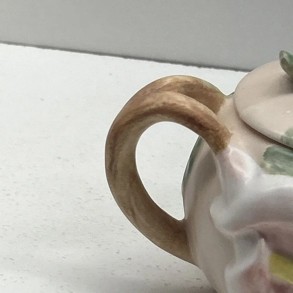 Fritz & Floyd Calla Lily 1987 Tea Pot Decorative‎ Collectible Hand Painted Japan